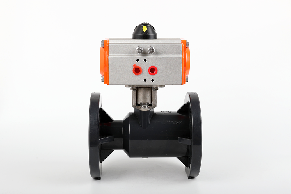 上甘岭气动法兰一体球阀